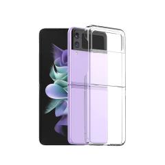 Microcase Samsung Galaxy Z Flip 3 Sert Kristal Kapak Kılıf Şeffaf