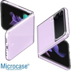 Microcase Samsung Galaxy Z Flip 3 Sert Kristal Kapak Kılıf Şeffaf