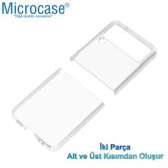 Microcase Samsung Galaxy Z Flip 3 Sert Kristal Kapak Kılıf Şeffaf