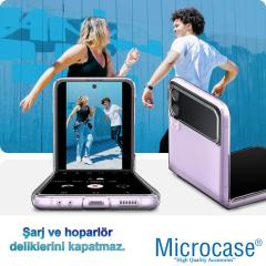 Microcase Samsung Galaxy Z Flip 3 Sert Kristal Kapak Kılıf Şeffaf