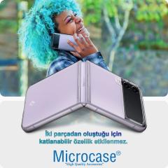 Microcase Samsung Galaxy Z Flip 3 Sert Kristal Kapak Kılıf Şeffaf