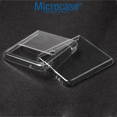 Microcase Samsung Galaxy Z Flip 3 Sert Kristal Kapak Kılıf Şeffaf