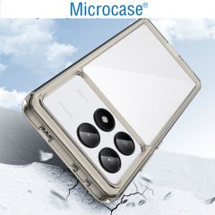 Microcase Poco X6 Pro / Xiaomi Redmi K70E Shield Serisi Darbeye Dayanıklı Yarı Esnek Plastik Tpu Kılıf - AL8100