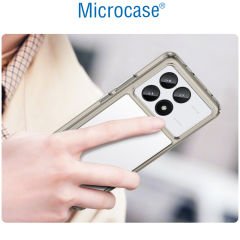 Microcase Poco X6 Pro / Xiaomi Redmi K70E Shield Serisi Darbeye Dayanıklı Yarı Esnek Plastik Tpu Kılıf - AL8100