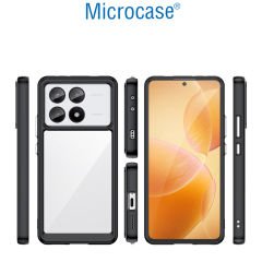 Microcase Poco X6 Pro / Xiaomi Redmi K70E Shield Serisi Darbeye Dayanıklı Yarı Esnek Plastik Tpu Kılıf - AL8100