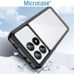 Microcase Poco X6 Pro / Xiaomi Redmi K70E Shield Serisi Darbeye Dayanıklı Yarı Esnek Plastik Tpu Kılıf - AL8100