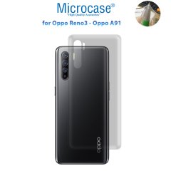 Microcase Oppo Reno 3 - Oppo A91 Full Arka Kaplama TPU Soft Koruma Filmi