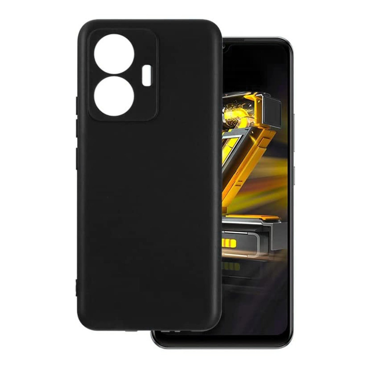 Microcase Vivo V29 Lite 5G Elektrocase Serisi Silikon Kılıf - Siyah AL3340