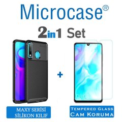 Huawei P30 Lite Maxy Serisi Silikon Kılıf + CAM (SEÇİN)