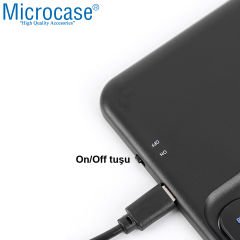 Microcase Tablet ve Telefonlar için 9 inch 23 cm Şarjlı Touchpadli Türkçe Bluetooth Klavye - AL3702