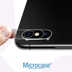 Microcase iPhone XS Kamera Camı Lens Koruyucu Tempered Glass