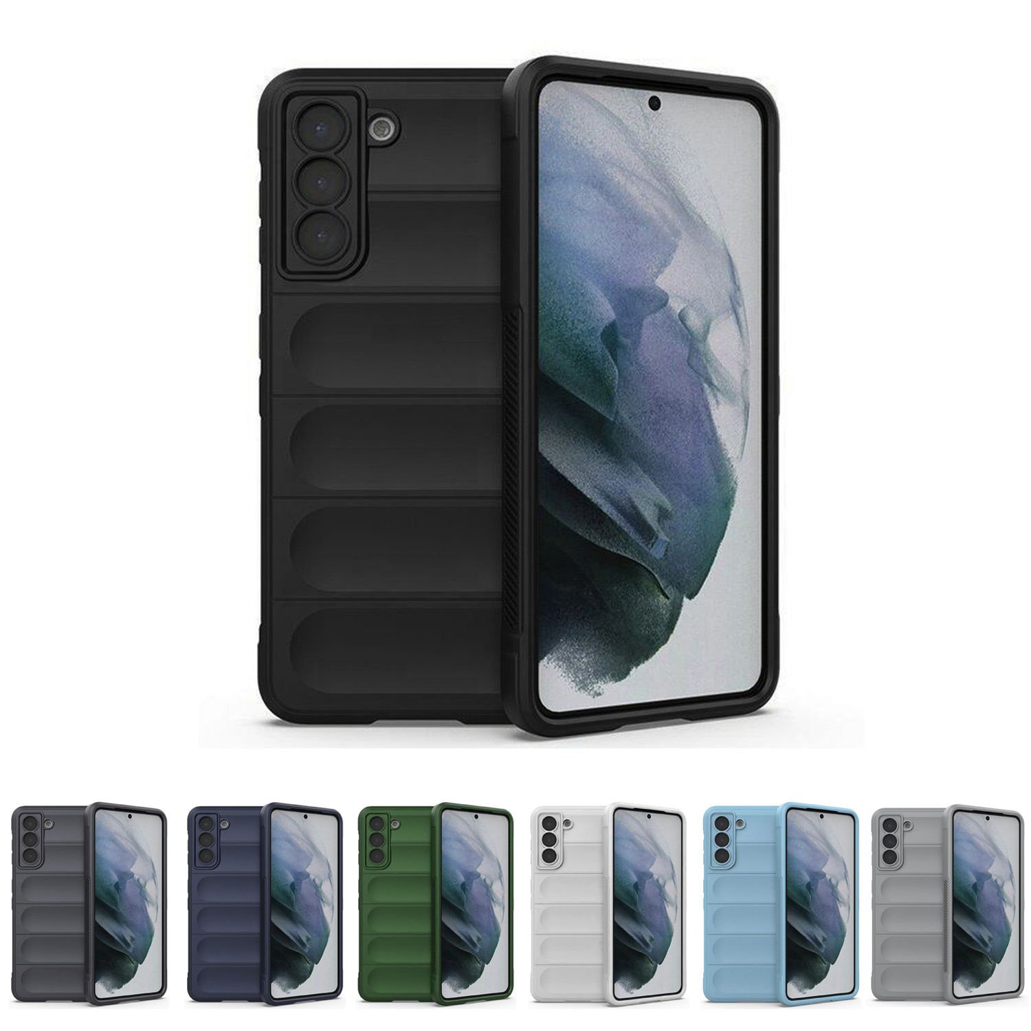 Microcase Samsung Galaxy S23 ile uyumlu Miami Serisi Darbeye Dayanıklı Silikon Kılıf - AL3420