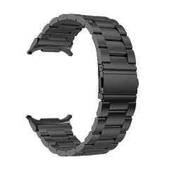 Microcase Samsung Galaxy Watch 7 Ultra 47mm ile Uyumlu Paslanmaz Çelik Tokalı Metal Kordon Kayış-KY6555