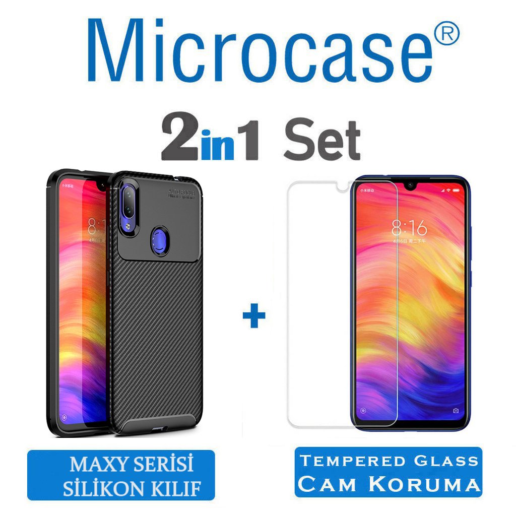 Xiaomi Redmi Note 7 Maxy Serisi Silikon Kılıf + CAM (SEÇİN)