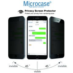 iPhone 12 Pro Max Privacy Gizlilik Filtreli Tam Kaplayan Cam - Siyah
