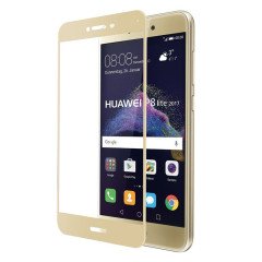 Huawei P9 Lite 2017 Renkli Çerçeveli Tempered Cam Koruma