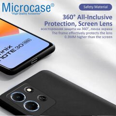 Microcase Infinix Note 30 Elektrocase Serisi Silikon Kılıf - Siyah AL3340