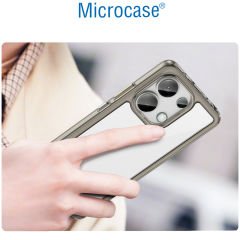 Microcase Poco M6 Pro 4G / Xiaomi Redmi Note 13 Pro 4G Shield Serisi Darbeye Dayanıklı Yarı Esnek Plastik Tpu Kılıf - AL8100