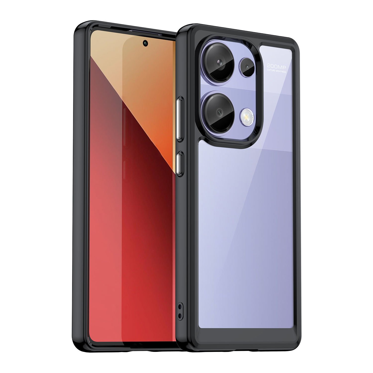 Microcase Poco M6 Pro 4G / Xiaomi Redmi Note 13 Pro 4G Shield Serisi Darbeye Dayanıklı Yarı Esnek Plastik Tpu Kılıf - AL8100