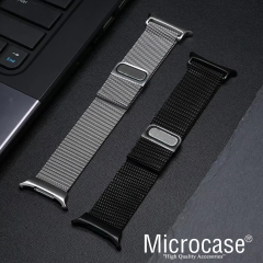 Microcase Samsung Galaxy Watch 7 Ultra 47mm için Manyetik Metal Hasır Kordon Kayış - KY6547