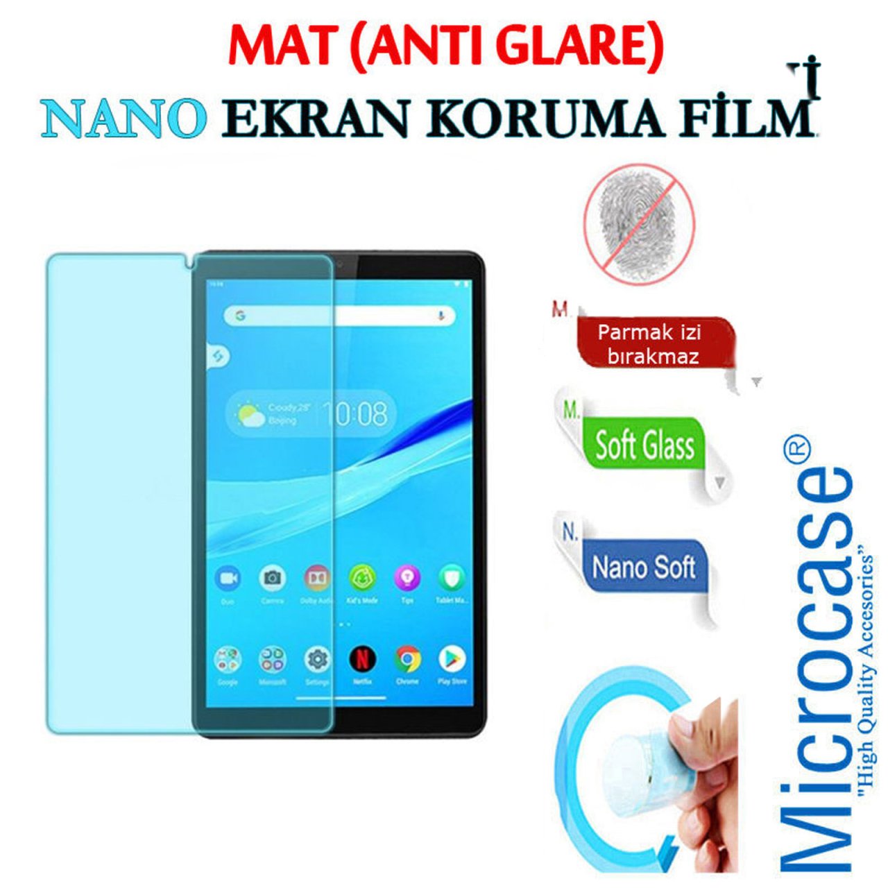 Lenovo M8 FHD TB-8705F 8705 8 inch Nano Esnek Ekran Koruma - MAT