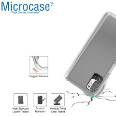 Microcase Xiaomi Redmi Note 10 5G Luna Serisi Köşe Korumalı Sert Rubber Kılıf - Şeffaf