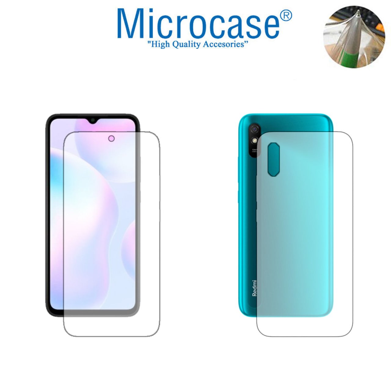 Xiaomi Redmi 9A Full Ön Arka Kaplama TPU Soft Koruma Filmi