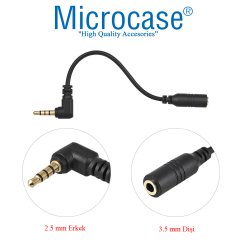2.5 mm Girişli DSLR Kameraya Mikrofon Bağlama Kablosu - AL2314