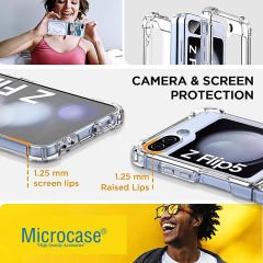 Microcase Samsung Galaxy Z Flip5 Magsafe Manyetik Darbeye Dayanıklı Yarı Esnek Plastik Kılıf - AL8113