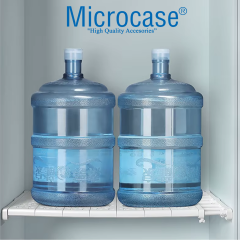 Microcase Güçlü Plastik Yapışkanlı Şeffaf Banyo Mutfak Dolap Raf Tutacağı Destek Aparatı  2 Adet AL5034