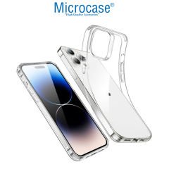 Microcase Apple iPhone 14 Pro Slim Serisi Soft TPU Silikon Kılıf - Şeffaf