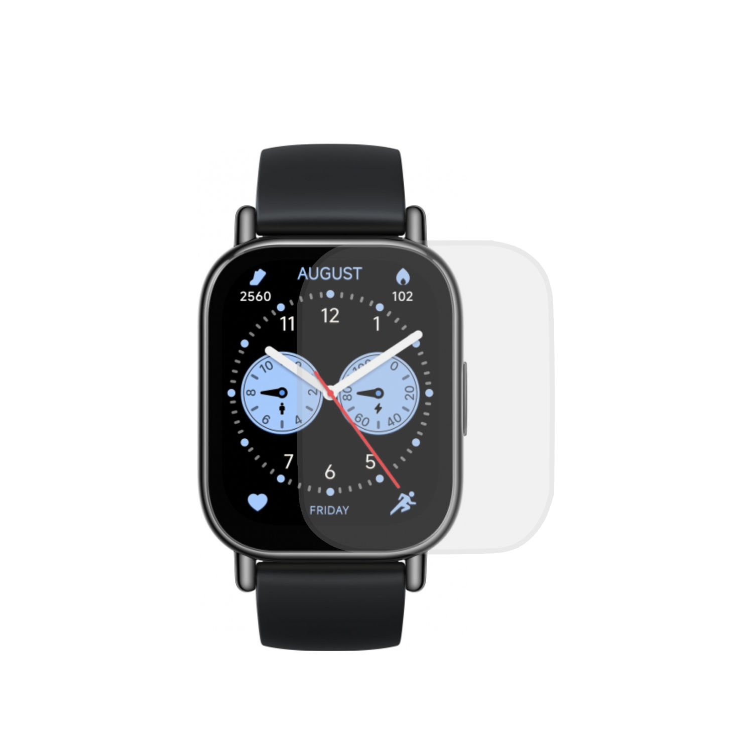 Microcase Xiaomi Redmi Watch 5 Lite    için TPU Ekran Koruma Filmi - Şeffaf AL3384