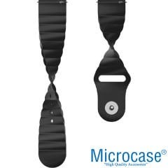 Microcase Samsung Galaxy Watch Active 2 46 mm için Lastik Desen Silikon Kordon Kayış - KY31