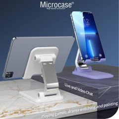 Microcase Universal Katlanabilir Masaüstü Sert Plastik Telefon Tutucu Stand - AL4322