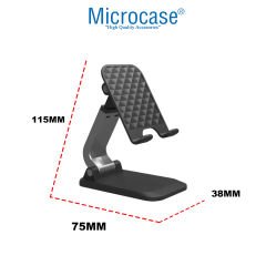 Microcase Universal Katlanabilir Masaüstü Sert Plastik Telefon Tutucu Stand - AL4322