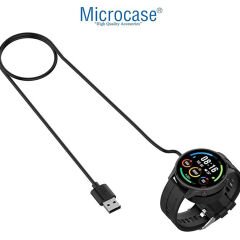 Microcase Xiaomi Watch S1 İçin USB Manyetik Şarj Cihazı Siyah - AL3003