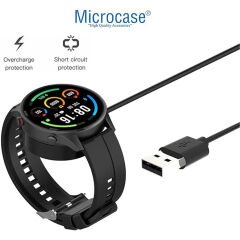 Microcase Xiaomi Watch S1 İçin USB Manyetik Şarj Cihazı Siyah - AL3003