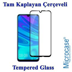 Huawei P Smart Plus 2019 Tam Kaplayan Çerçeveli Cam Siyah