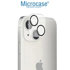 Microcase iPhone 14 / 14 Plus 3D Kamera Camı Lens Koruyucu Glass Şeffaf Night DELUX version