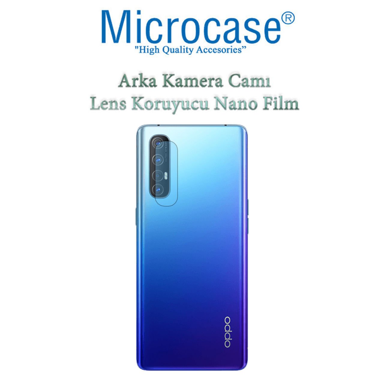 Microcase Oppo Reno 3 Pro (4G) Kamera Camı Lens Koruyucu Nano Esnek Film