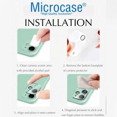 Microcase iPhone 14 Pro / 14 Pro Max 3D Kamera Camı Lens Koruyucu Glass Şeffaf Night DELUX version
