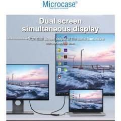 Microcase USB 3.0 HDMI-VGA-AUX Görüntü Aktarıcı Adaptör Çevirici AL4331