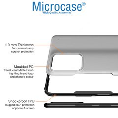 Microcase Xiaomi Poco X3 GT Luna Serisi Köşe Korumalı Sert Rubber Kılıf - Siyah