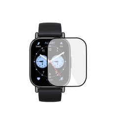 Microcase Xiaomi Redmi Watch 5 Lite Tam Kaplayan Kavisli Ekran Koruyucu 3D Pet Film - Siyah AL3385