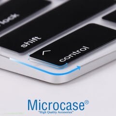 Microcase Apple Magic Keyboard Numerik A1843 MQ052TQ/A EU Q Klavye Koruma Silikonu - Siyah AL3550