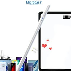 Microcase Universal Telefon Tablet iPad Beyaz Yumuşak Uçlu Stylus Pen Dokunmatik Kalem - AL4332 Beyaz