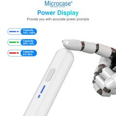 Microcase Universal Telefon Tablet iPad Beyaz Yumuşak Uçlu Stylus Pen Dokunmatik Kalem - AL4332 Beyaz