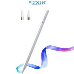 Microcase Universal Telefon Tablet iPad Beyaz Yumuşak Uçlu Stylus Pen Dokunmatik Kalem - AL4332 Beyaz