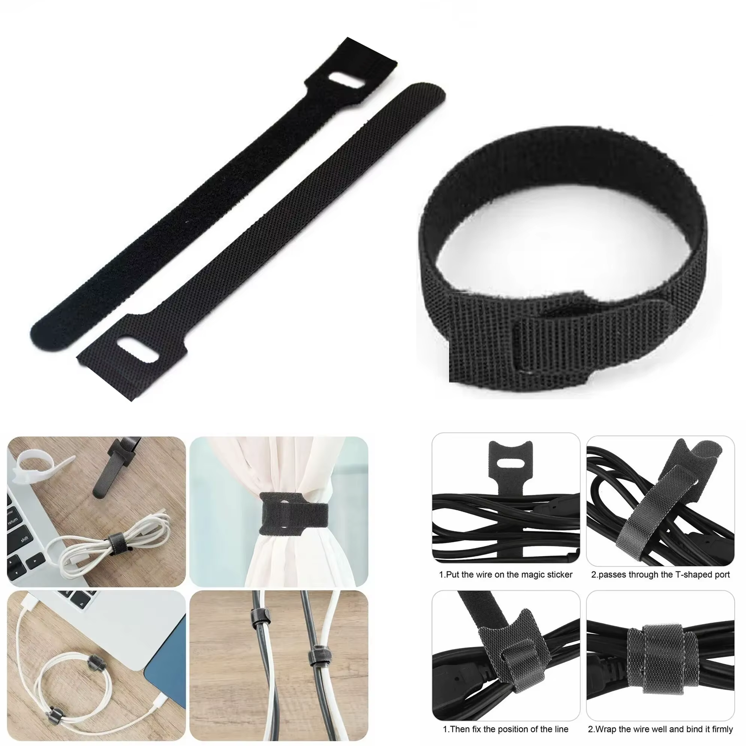 Microcase Cırt Cırt Kablo ve Malzeme Düzenleyici 13mm X 220mm 10 Adet - AL5267