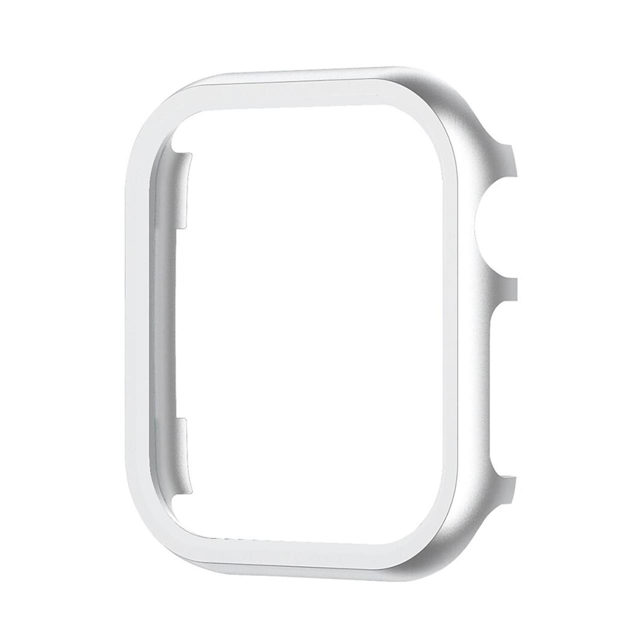 Microcase Apple Watch Ultra 49mm Metal Çerçeve Kılıf - Gümüş AL3395